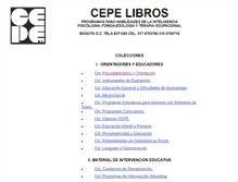 Tablet Screenshot of cepelibros.com
